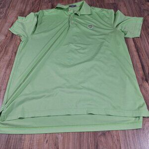 Peter Millar green polo shirt size medium